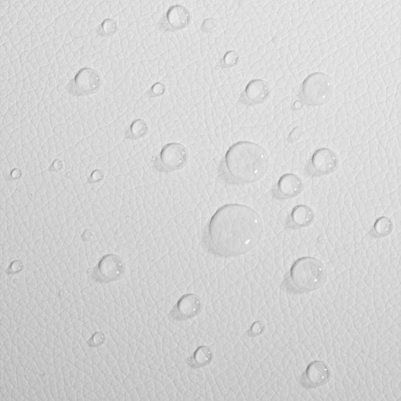 Háttámlás kozmetikai szék, fehér