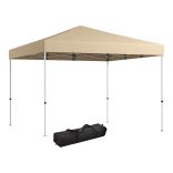 Pavilon hátfallal, zsebekkel 3x3x2,8 m, bézs