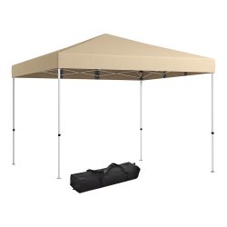 Pavilon hátfallal, zsebekkel 3x3x2,8 m, bézs