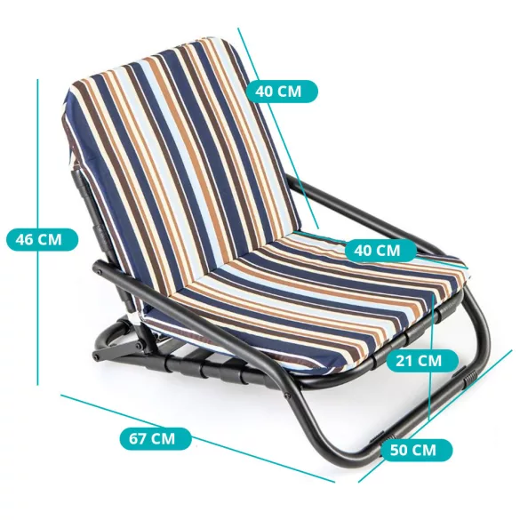 2 darabos strandszék szett párnával