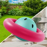 Felfújható kupolás libikóka