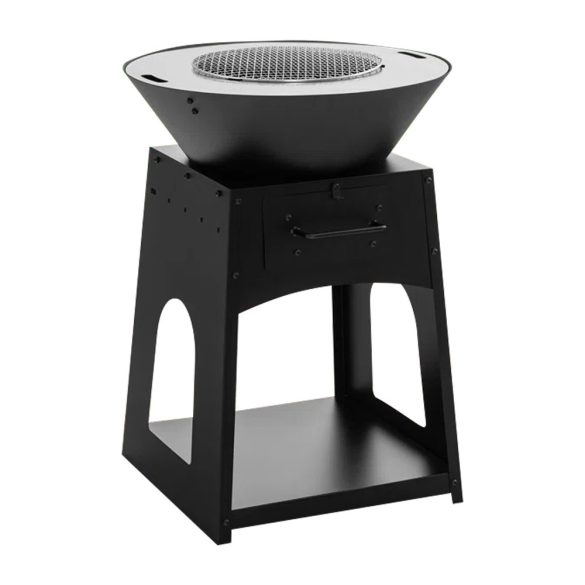 Kerti grillsütő tárolóval