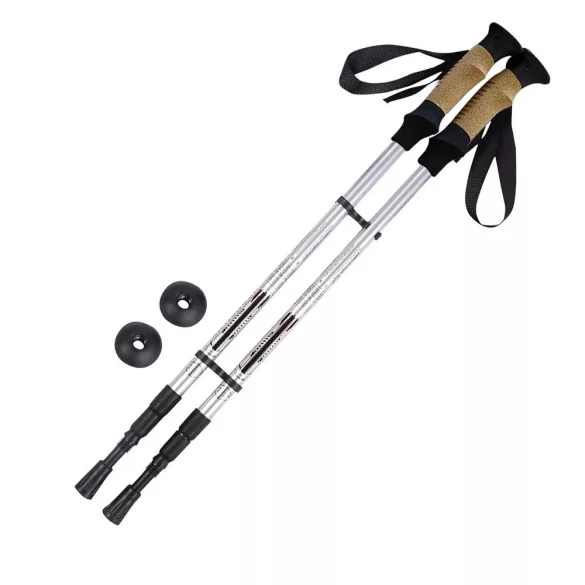 Ultra könnyű állítható túrabot 65-135 cm, ezüst