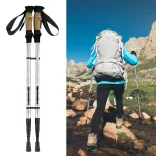 Ultra könnyű állítható túrabot 65-135 cm, ezüst